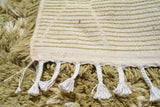 Pea green shaggy Moroccan Rug