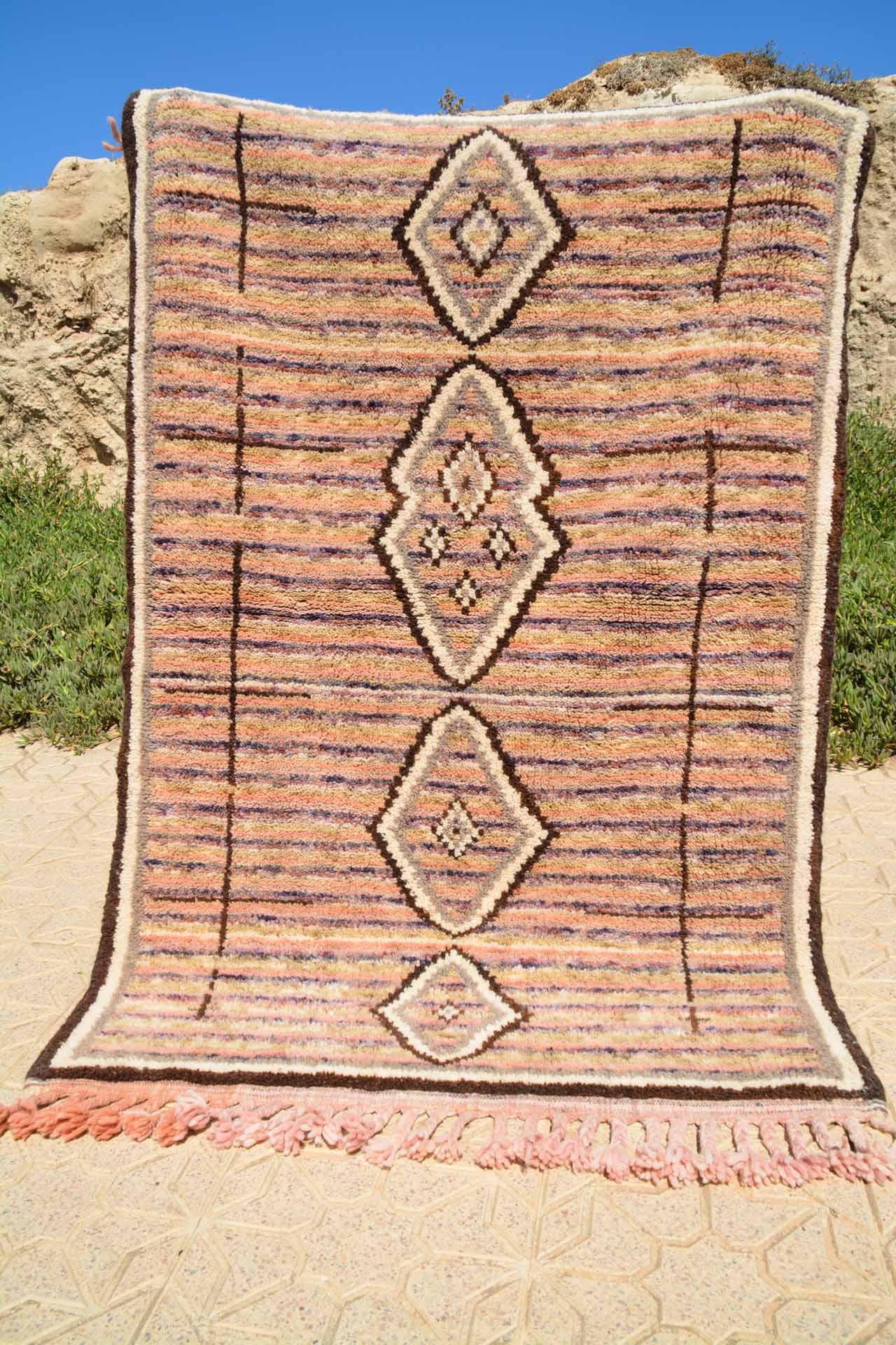 Pink And Orange Rug - Rugs USA Moroccan Rug 