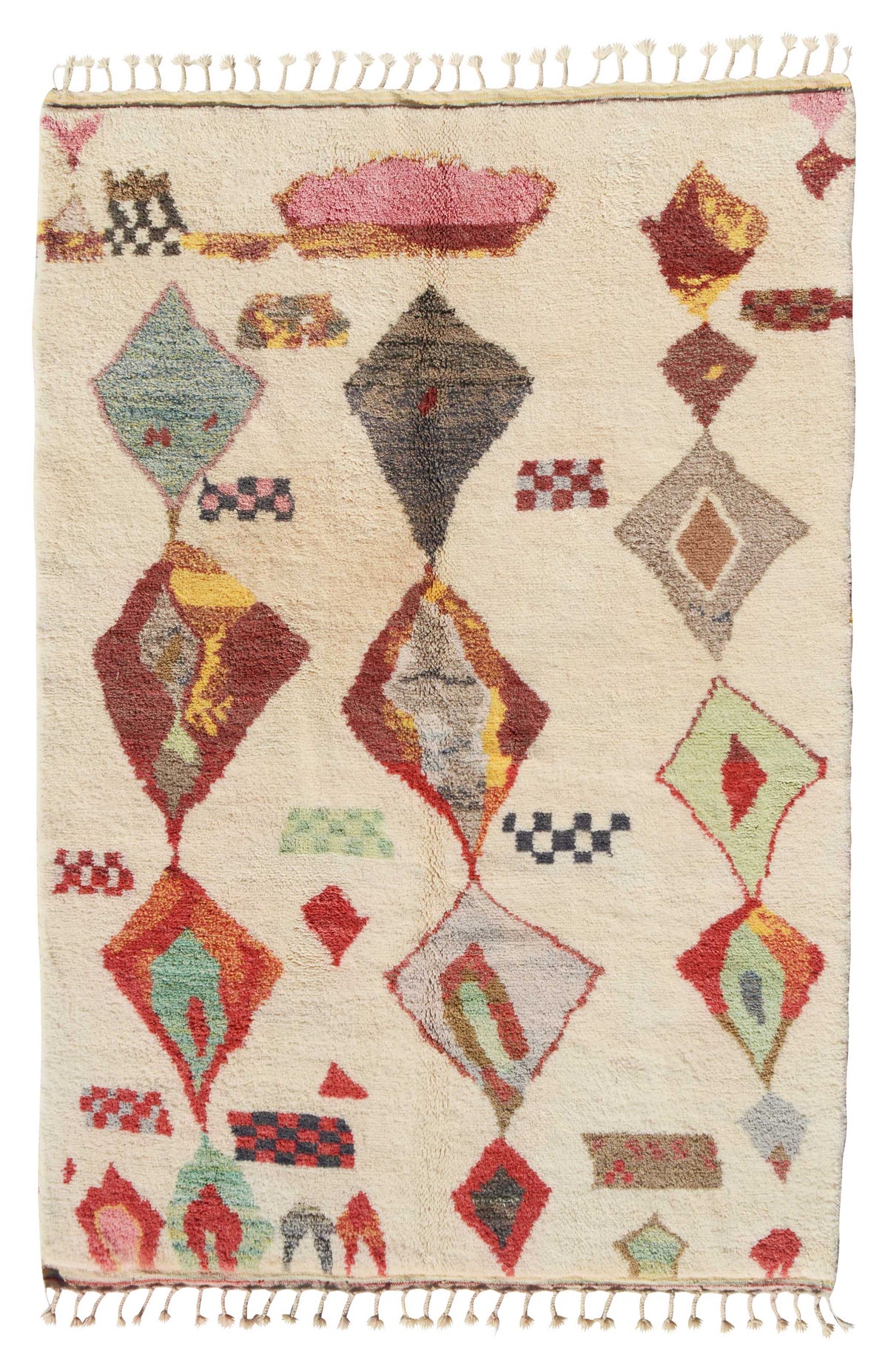 Pink And Red Rug | Colorful Moroccan Rug