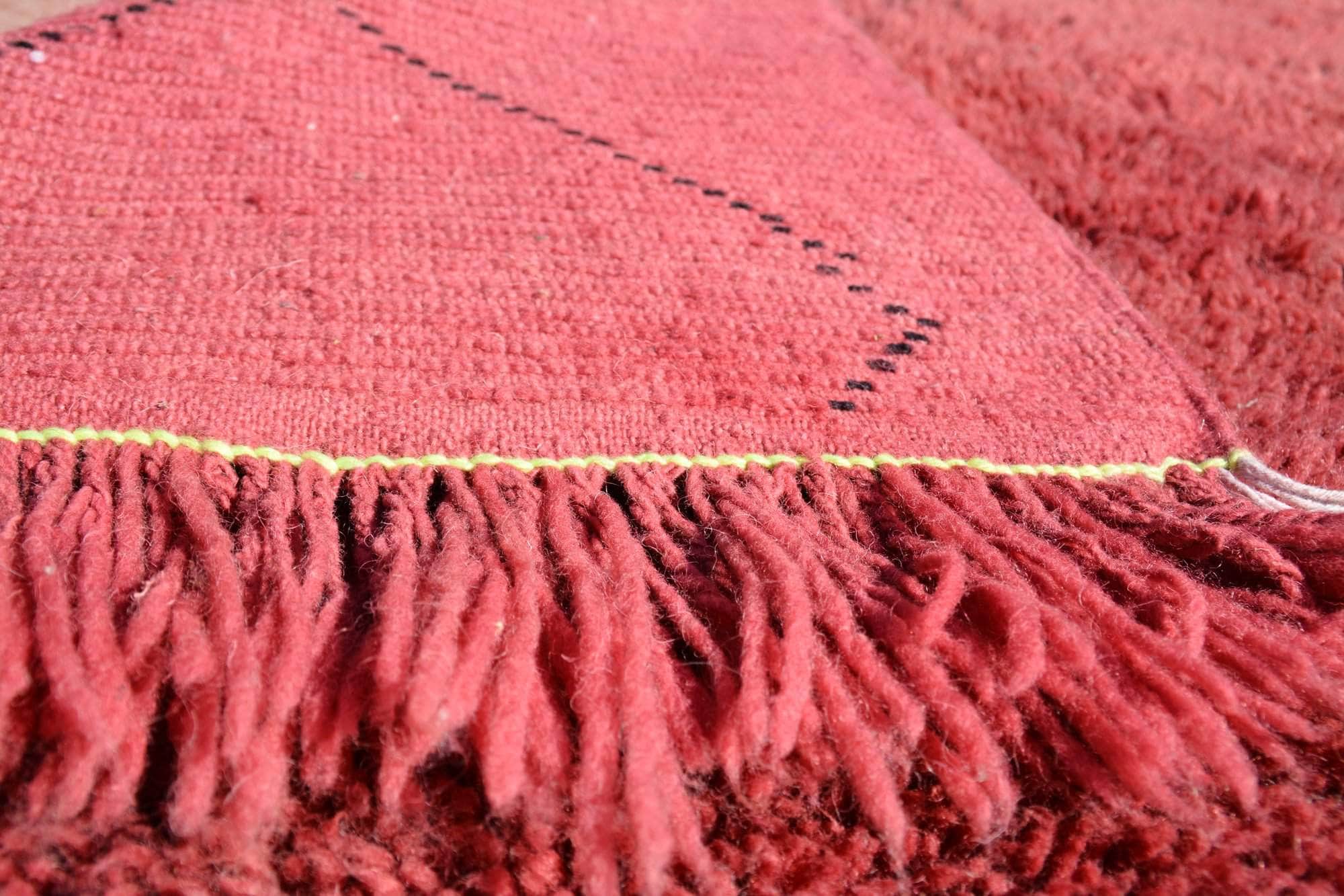 Pink And Red Rug -New Moroccan Rug Collective