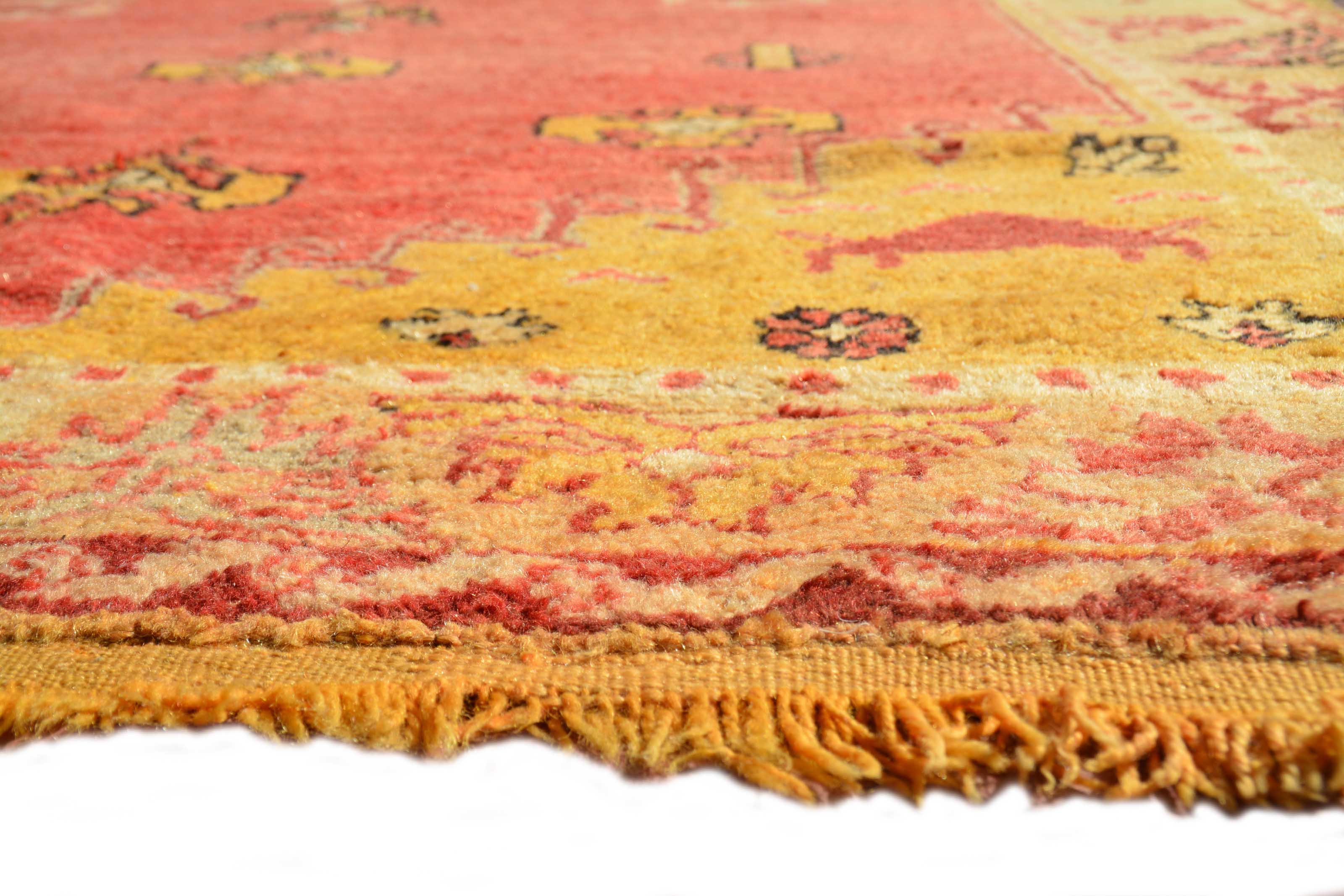 Pink And Red Rug | Vintage Rugs