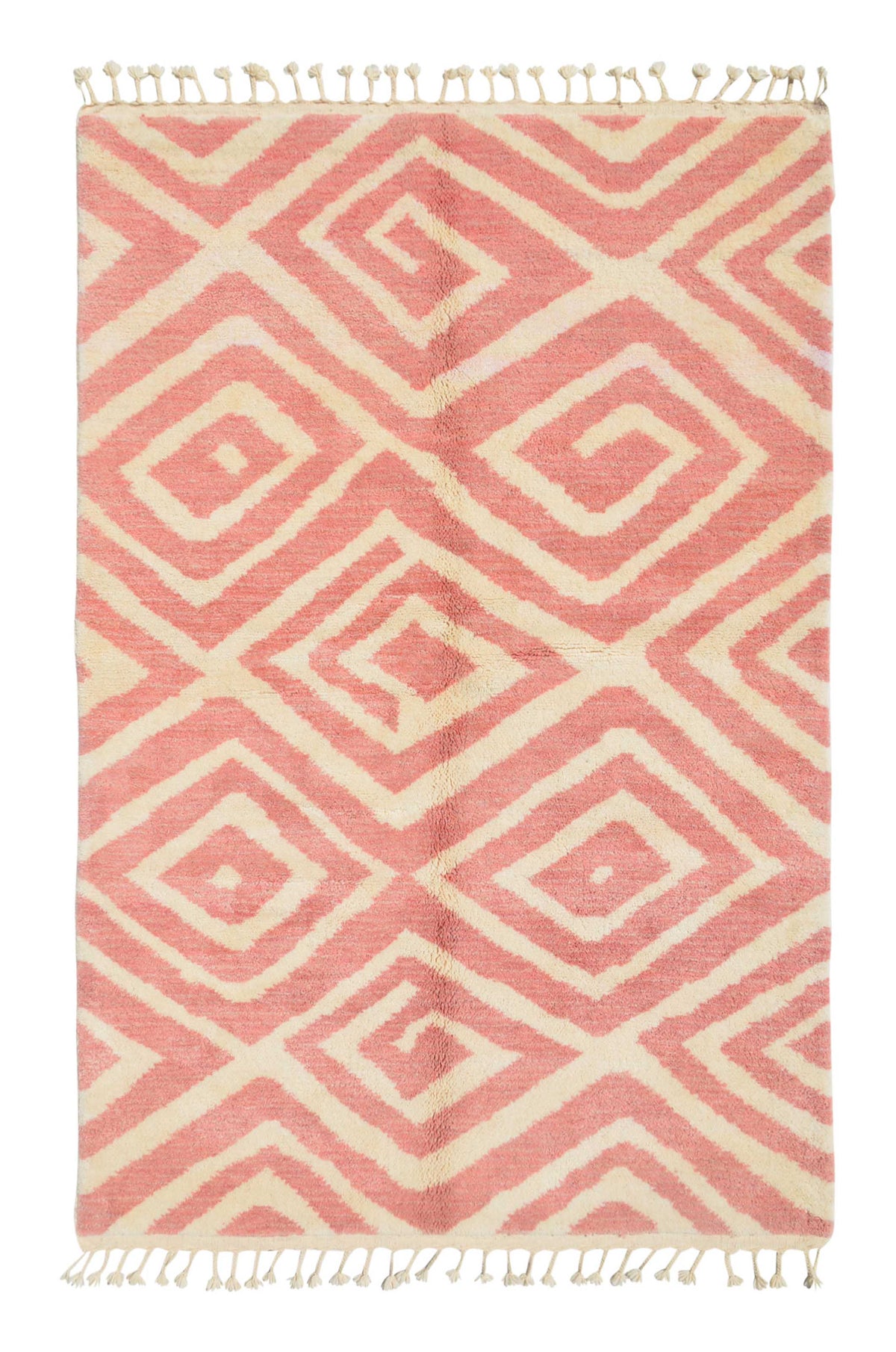 Pink diamonds Handmade rug