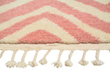 Pink diamonds Handmade rug
