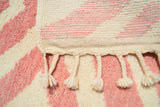 Pink diamonds Handmade rug