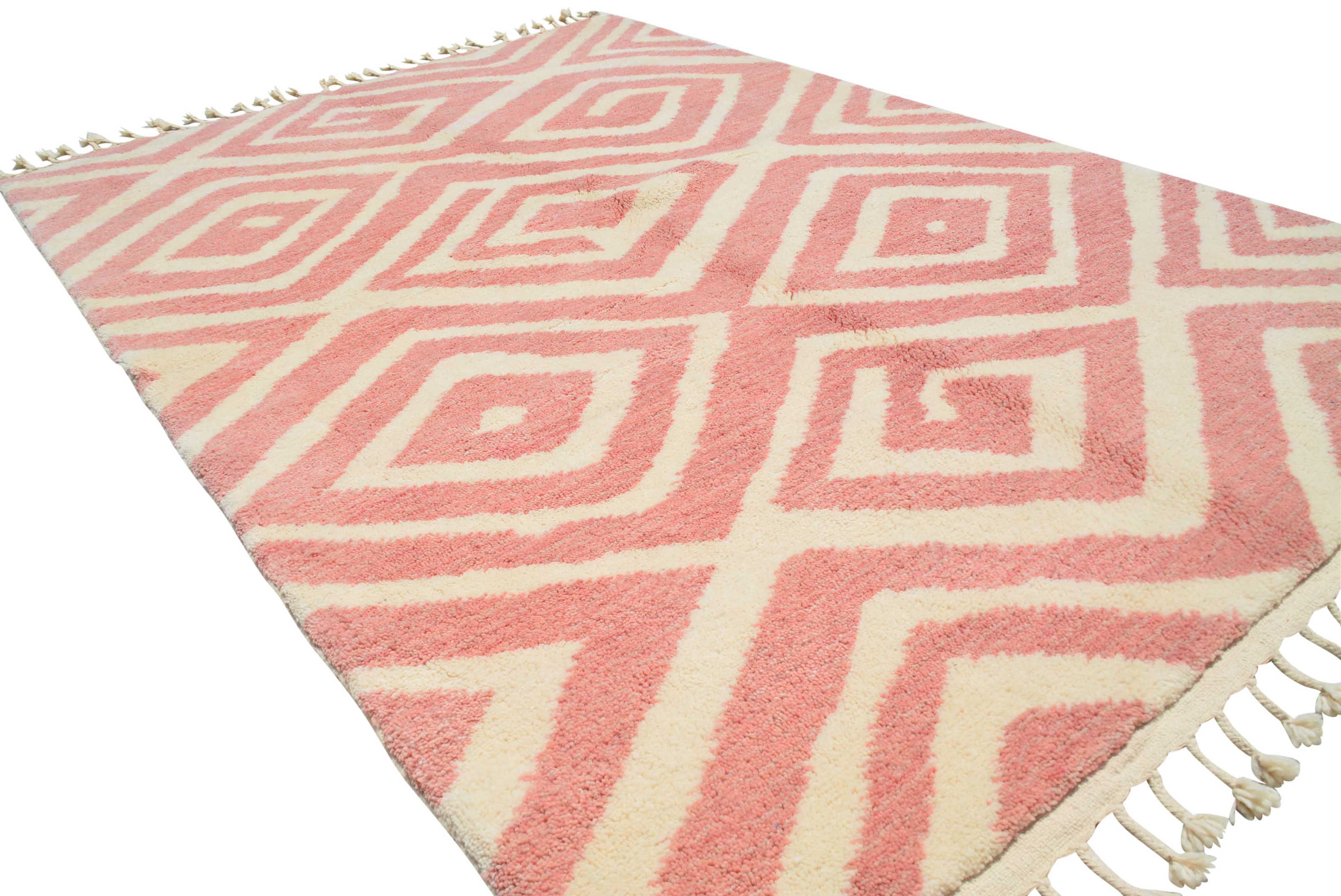 Pink diamonds Handmade rug