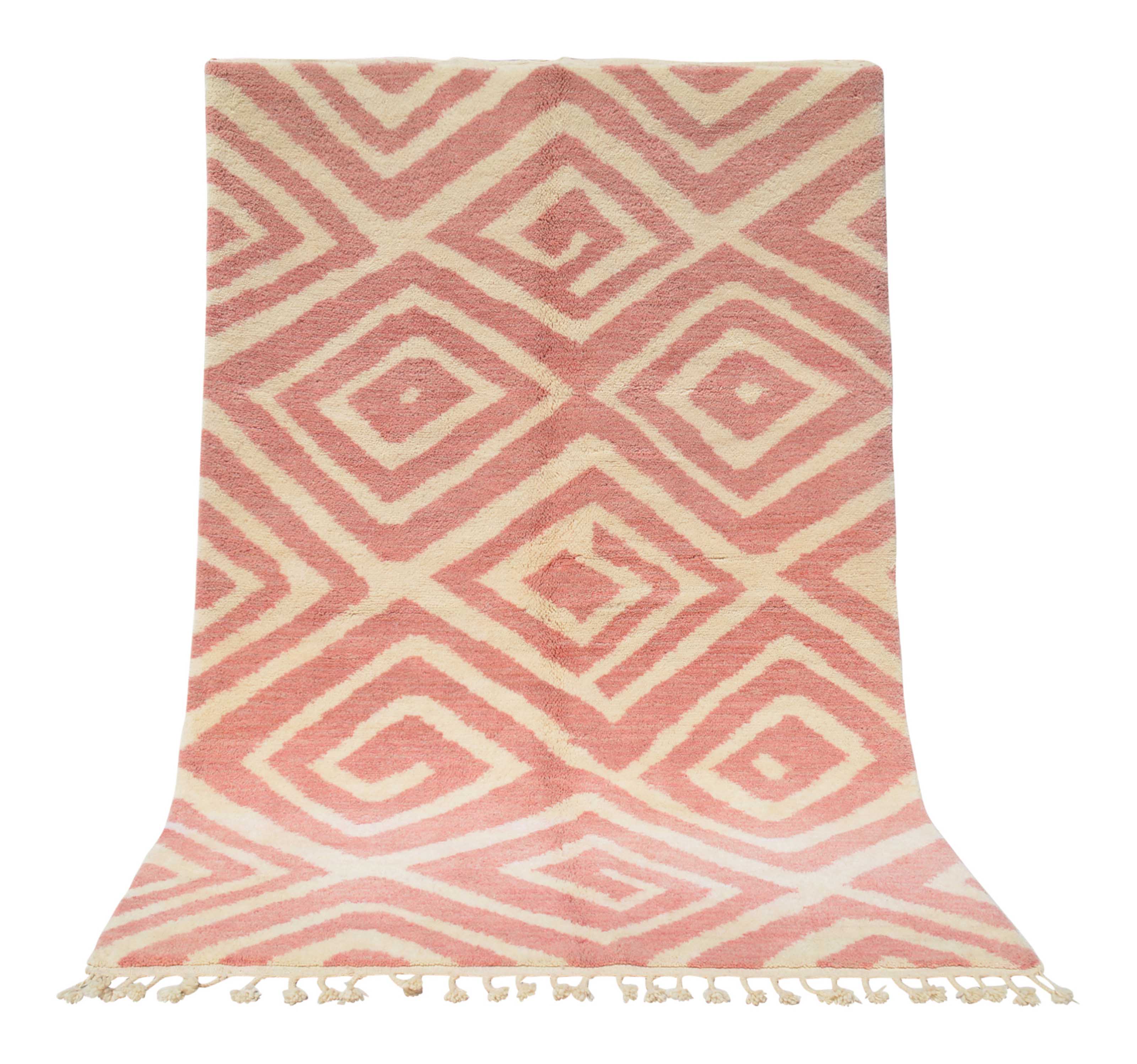 Pink diamonds Handmade rug