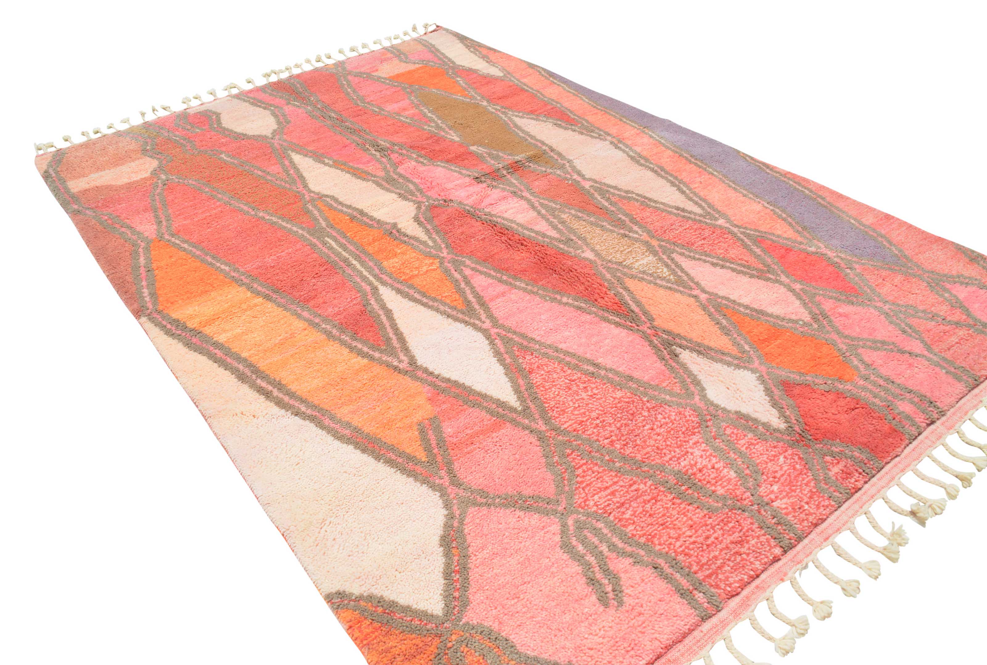 Pink Diamonds Moroccan rug