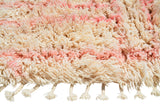 Pink line shaggy Rug