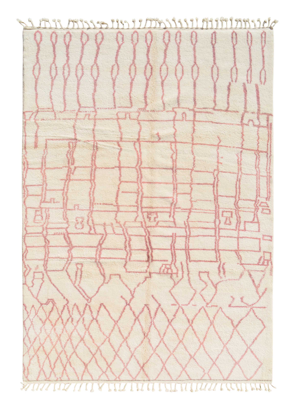 Pink Lines Handmade Rug