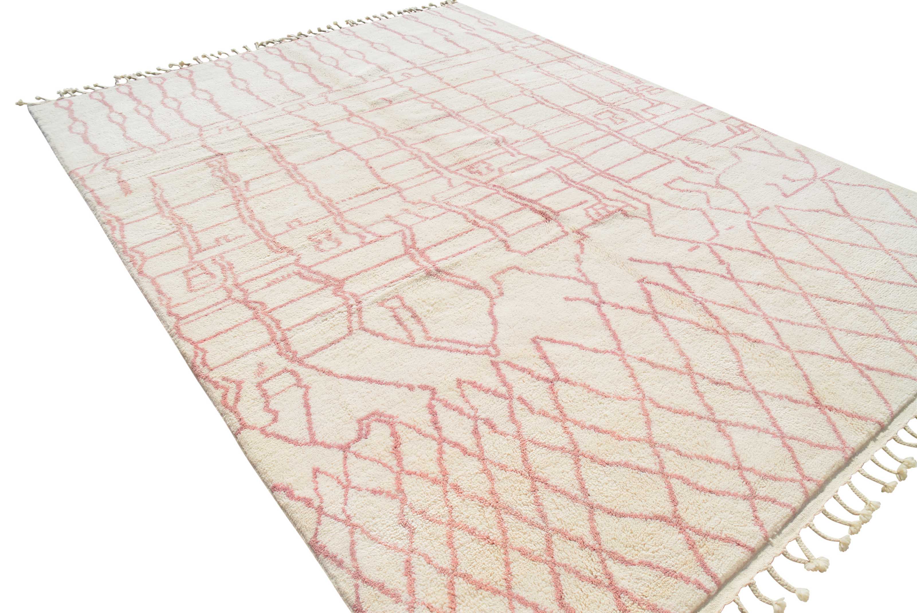 Pink Lines Handmade Rug