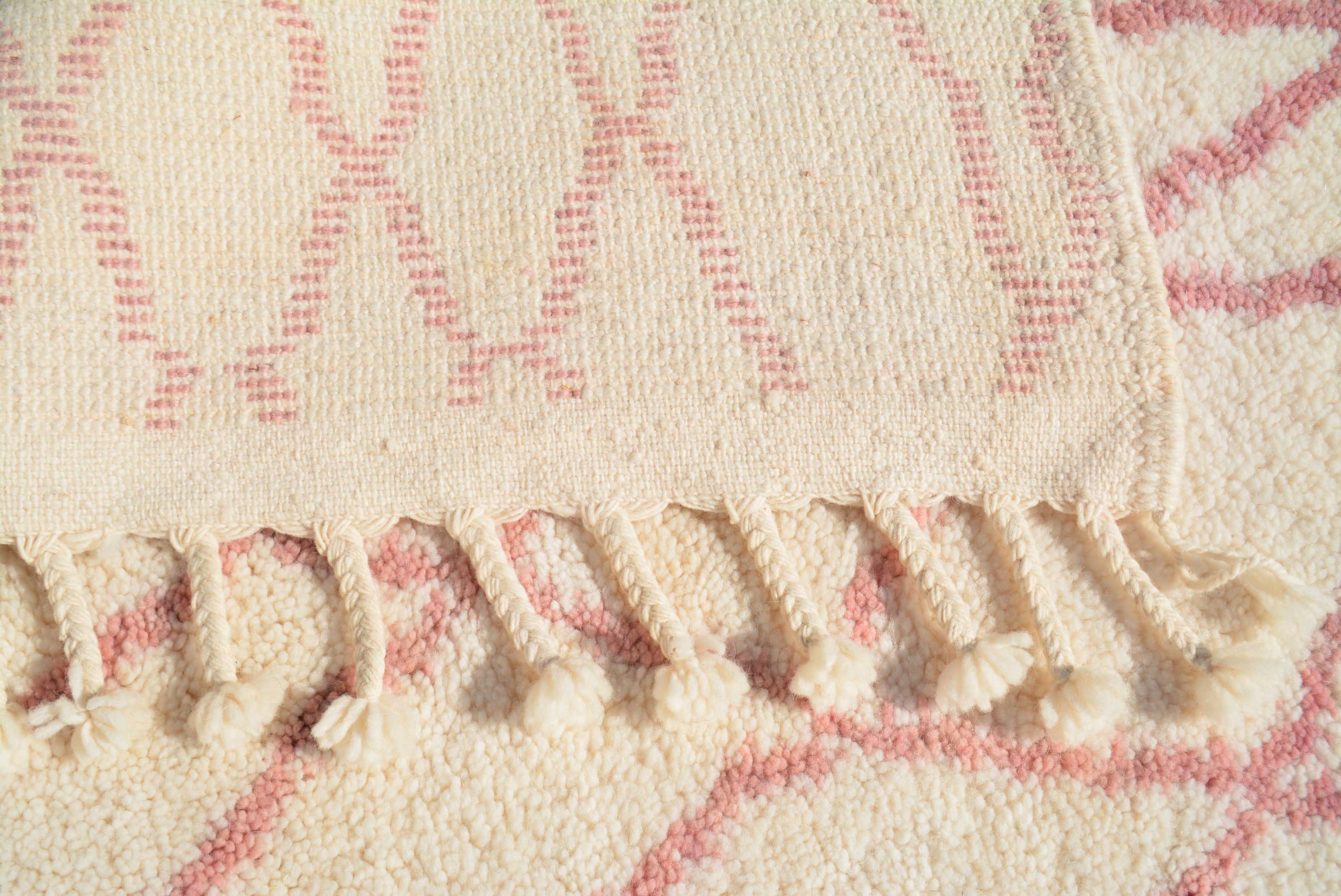 Pink Lines Handmade Rug