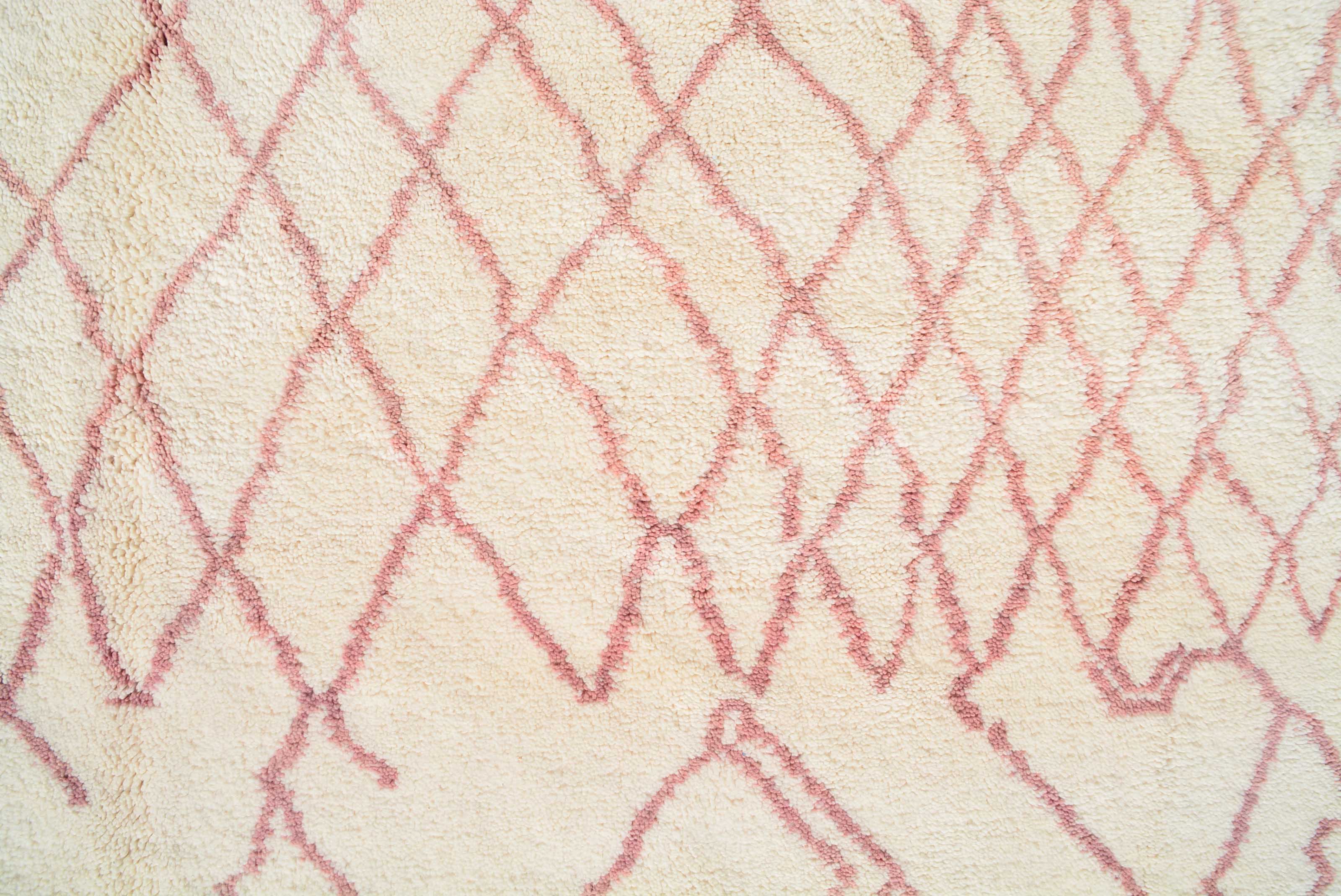 Pink Lines Handmade Rug