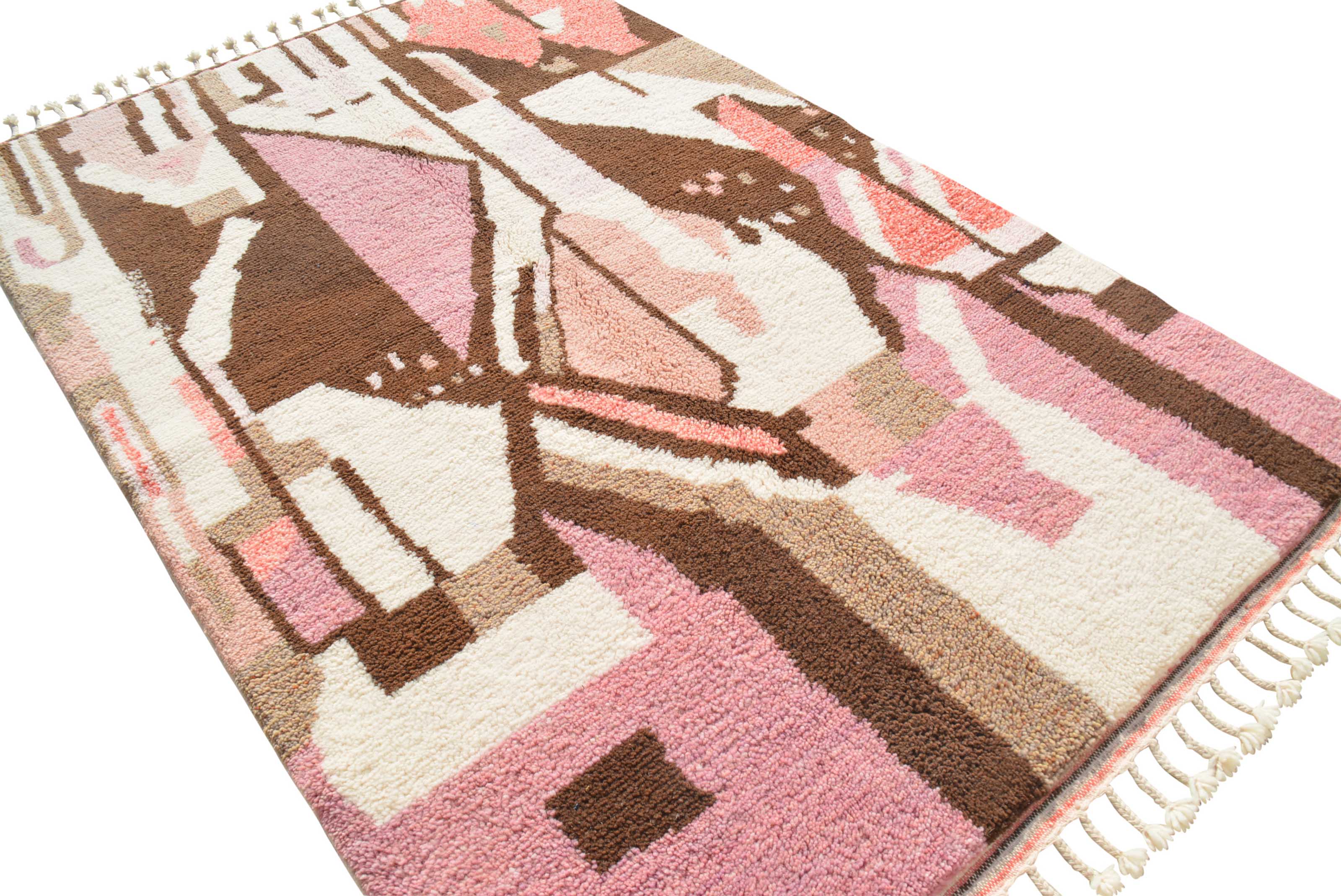 Pink Perfection - Handmade Moroccan Rug with a New Pink Design - Add a pop of color to your home