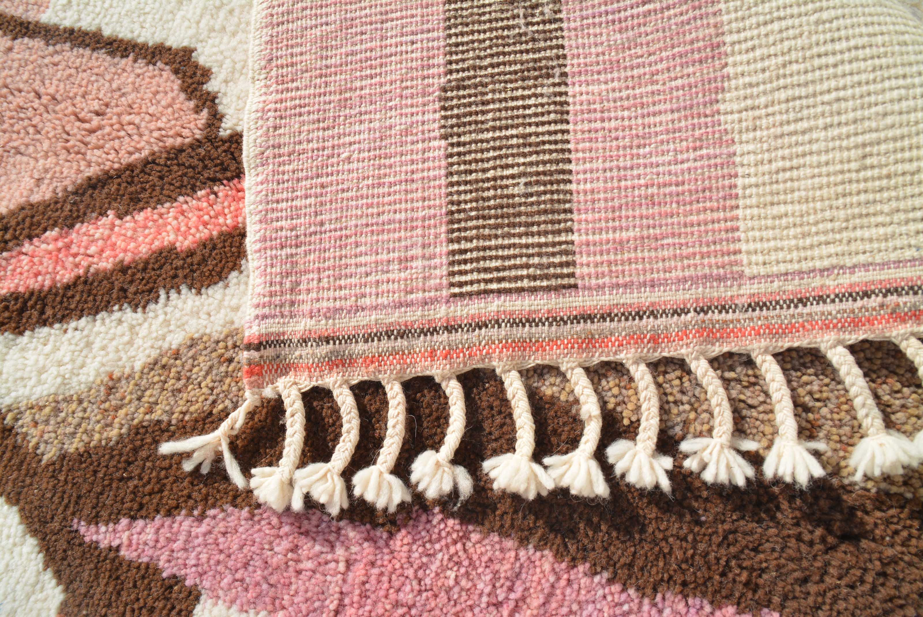 Pink Perfection - Handmade Moroccan Rug with a New Pink Design - Add a pop of color to your home