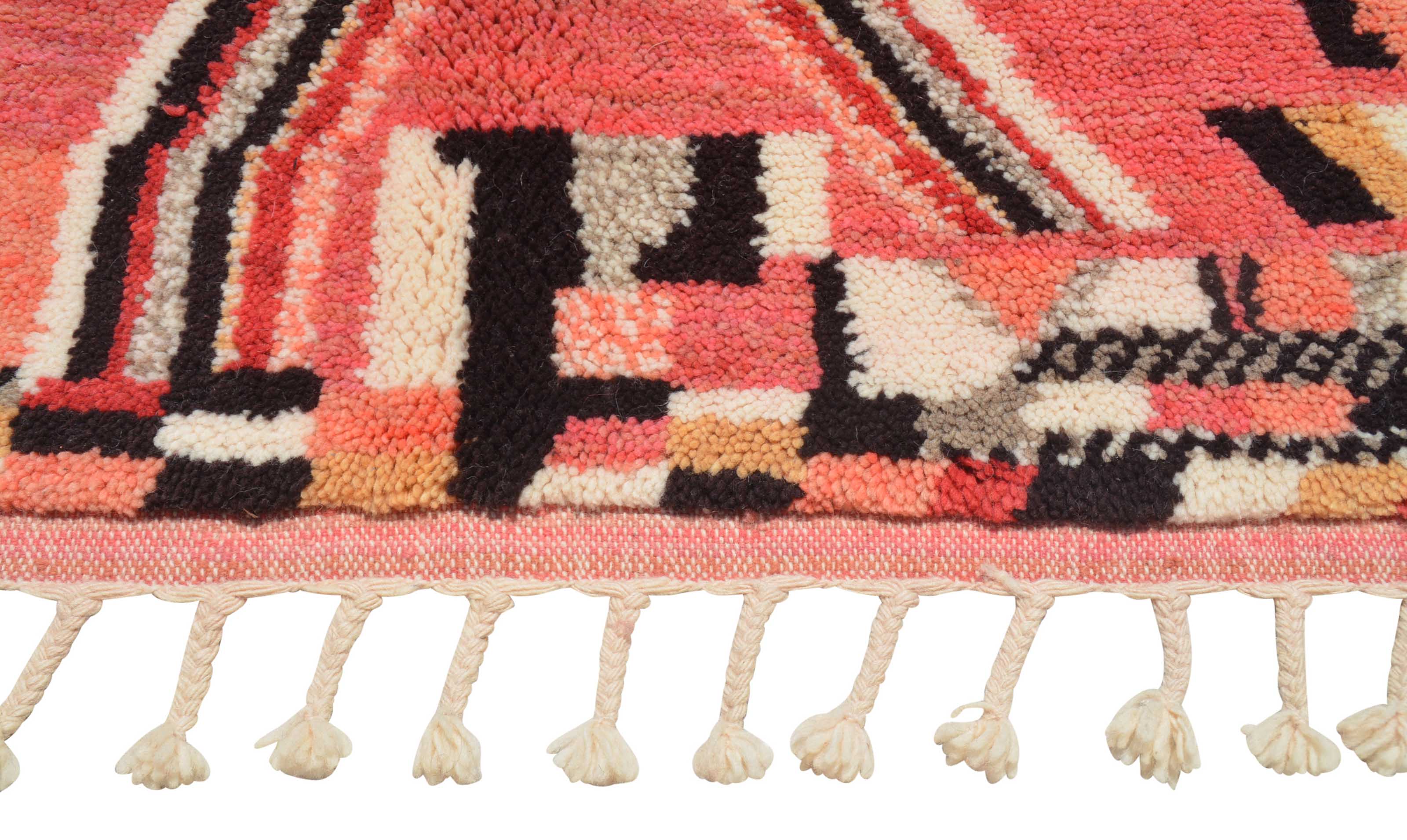 Pink Red Handmade Rug