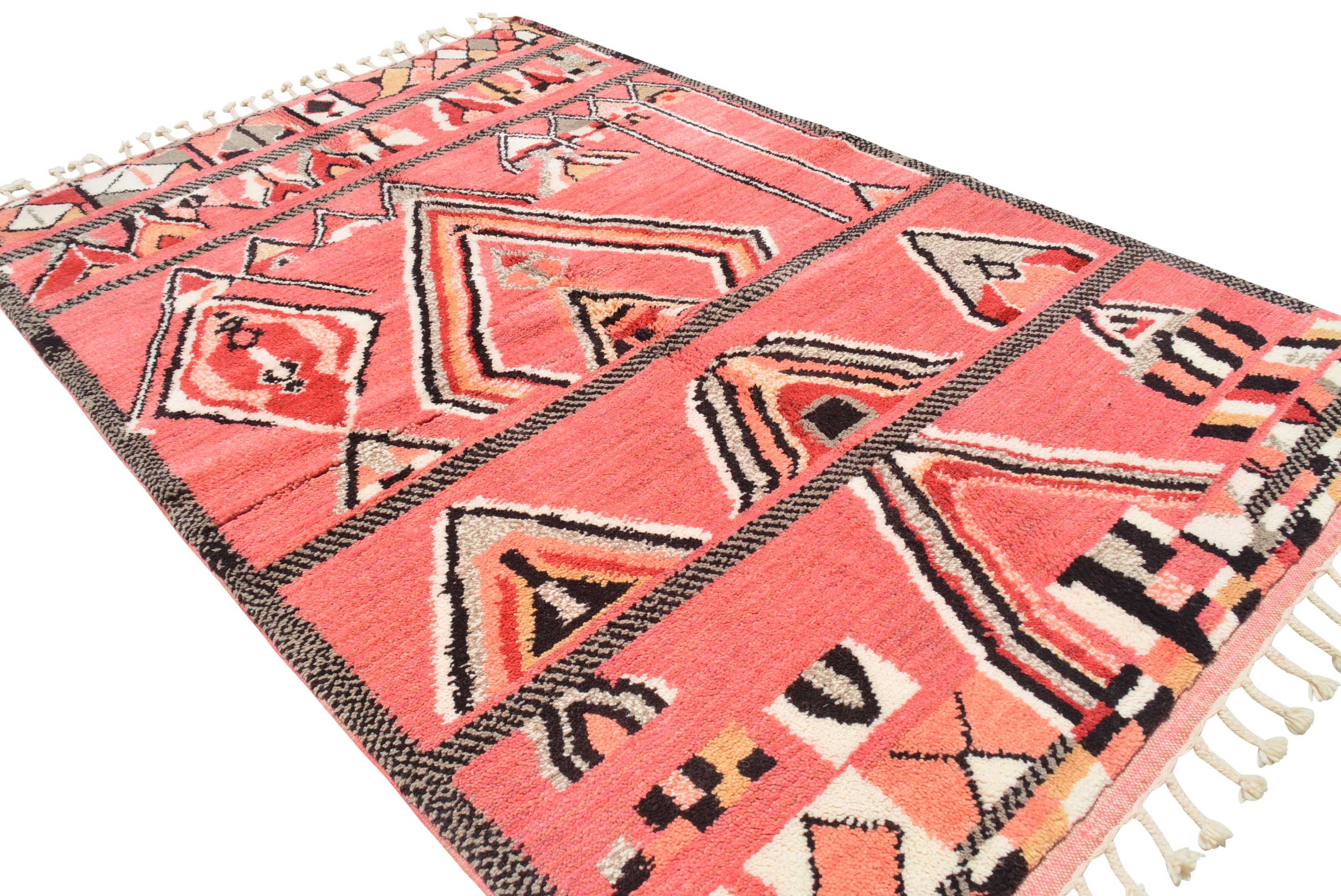 Pink Red Handmade Rug