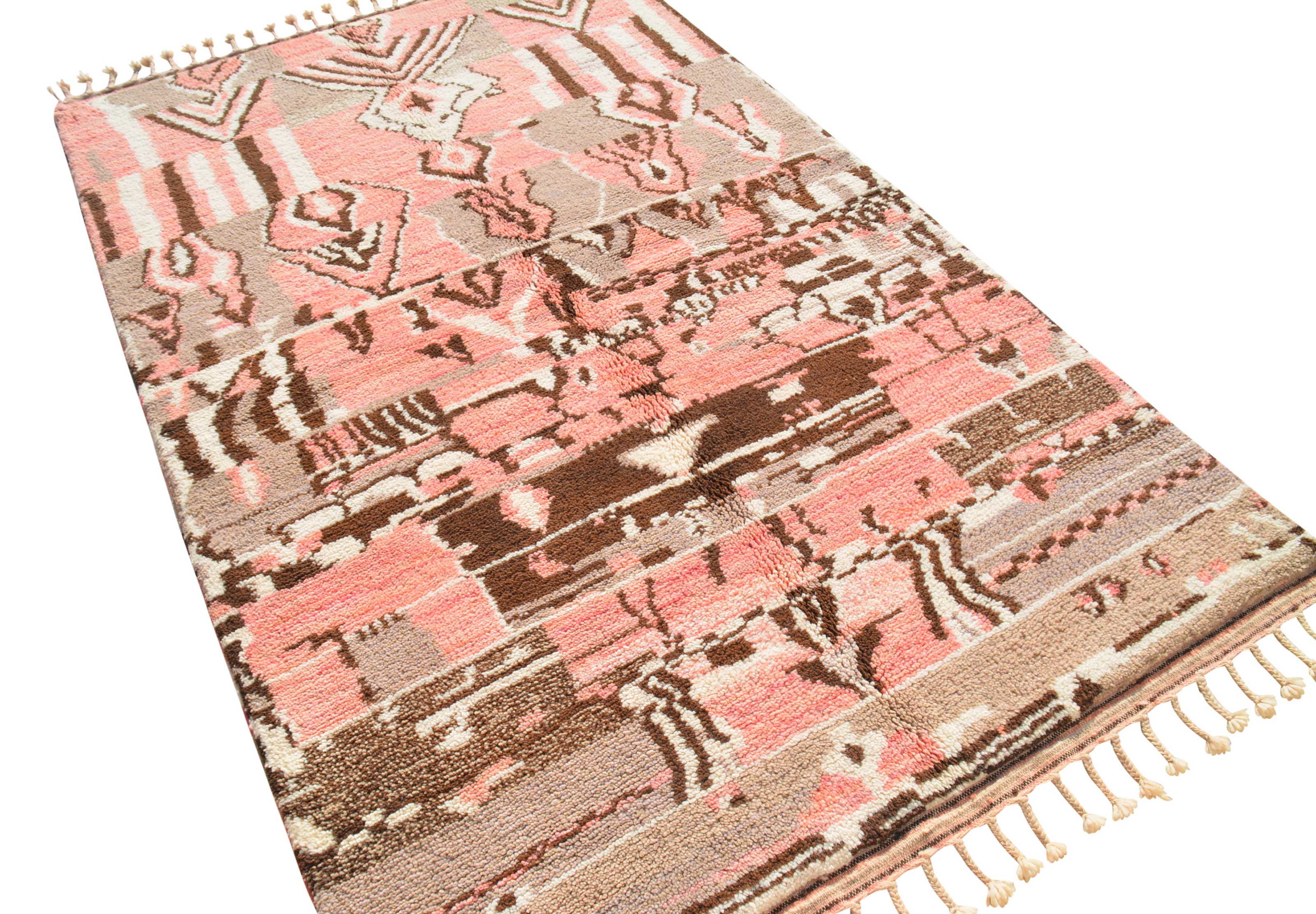 Pink Shadow - Handmade Moroccan Rug with Pink and Black - Add a touch of elegance to your home