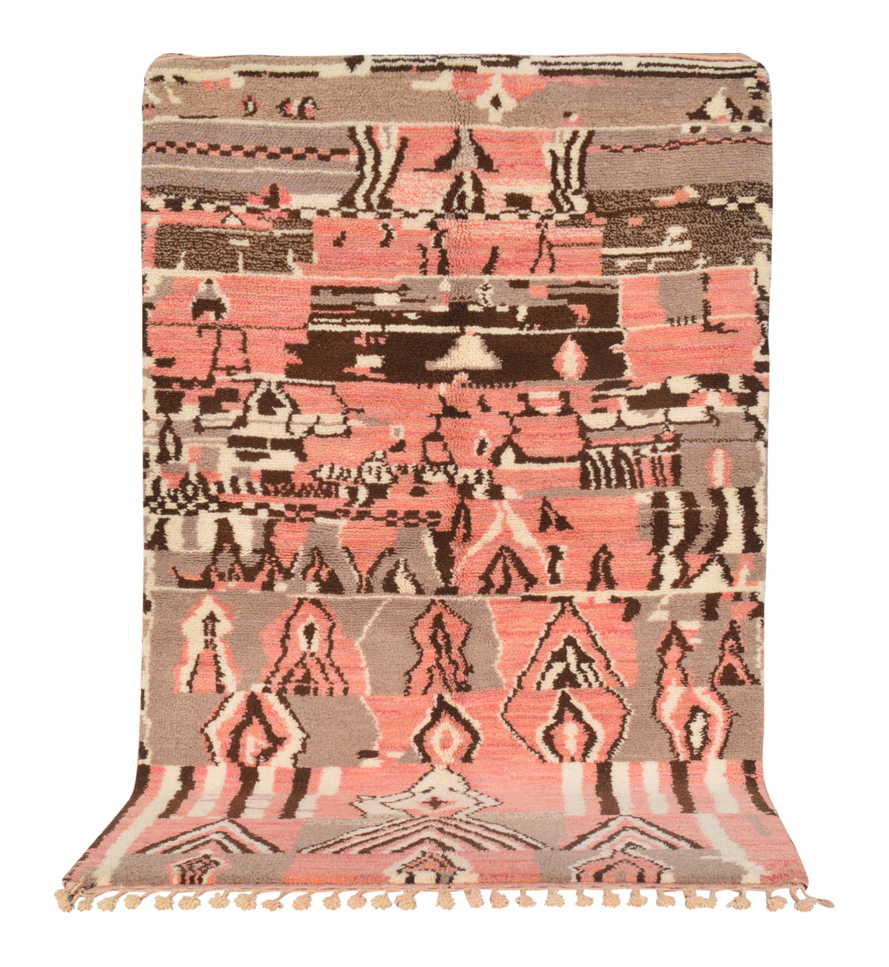 Pink Shadow - Handmade Moroccan Rug with Pink and Black - Add a touch of elegance to your home