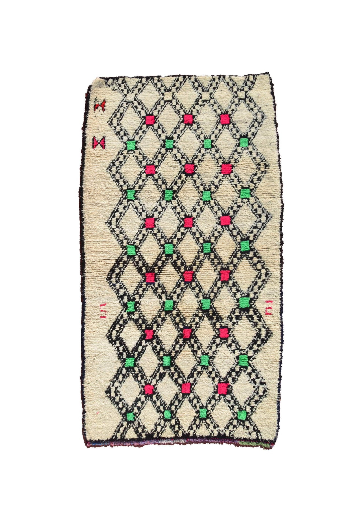Pink Vintage Rug - Brown And Black Rugs