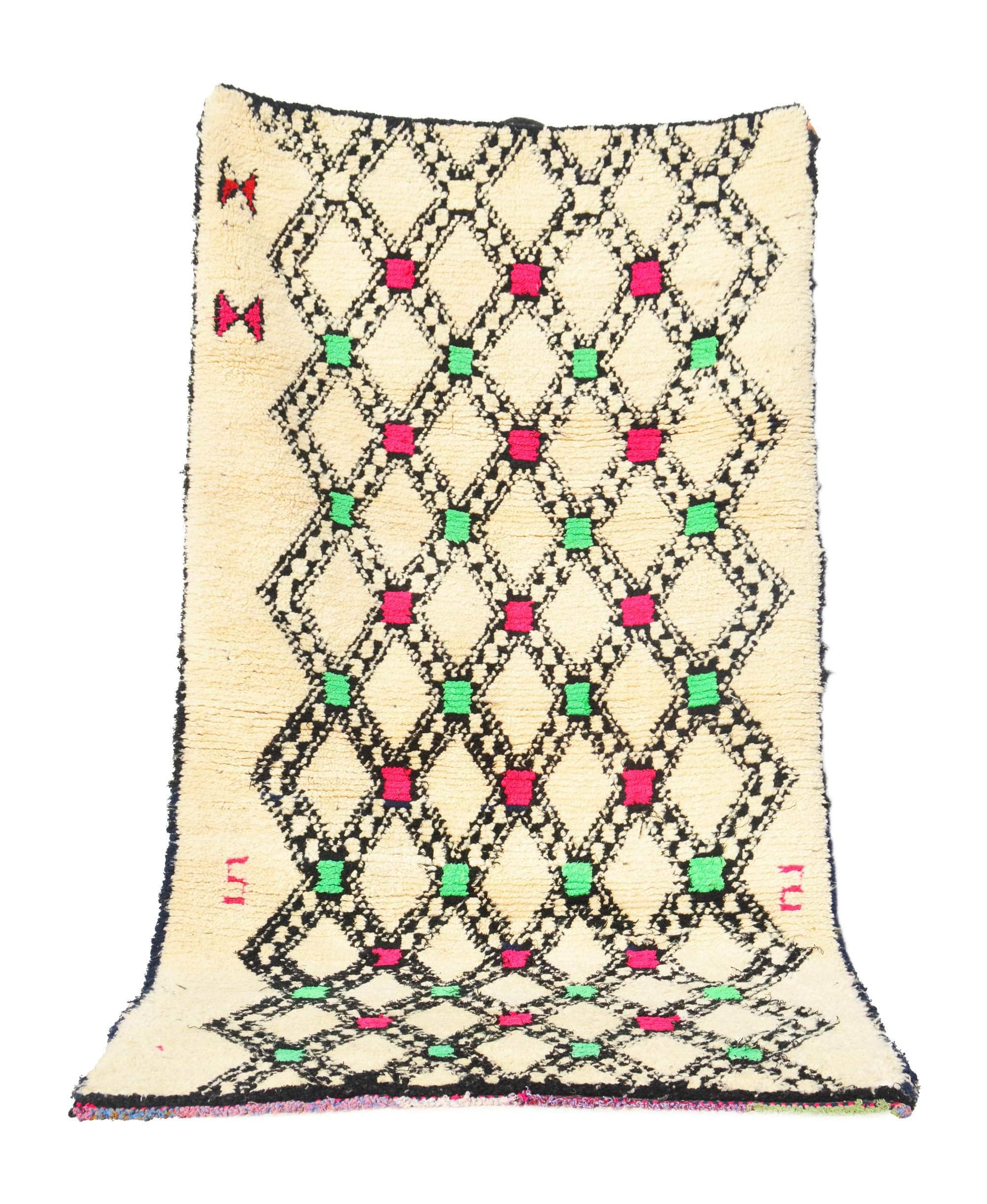 Pink Vintage Rug - Brown And Black Rugs