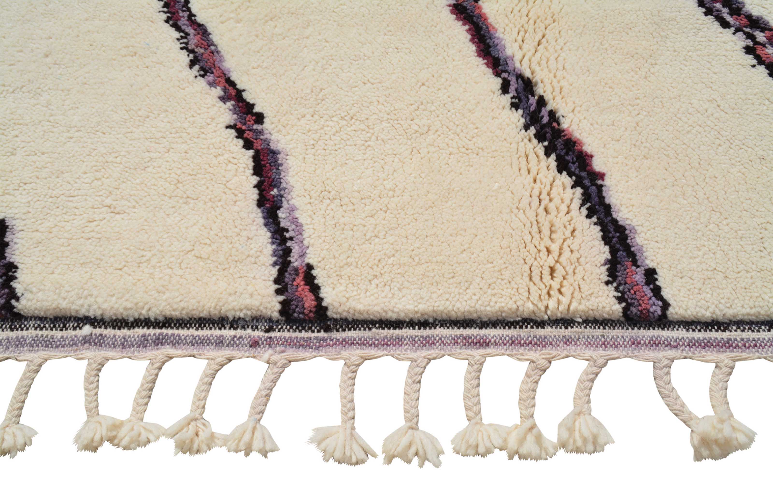 Purple lines Handmade Rug