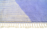 Purple Pyramid - Handmade Moroccan Rug with Purple Pyramids - Add a touch of mystery to your home