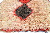 Red And Black Rugs | Vintage Moroccan Rug  