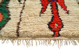 Red And Green Rug | Vintage Moroccan Rug