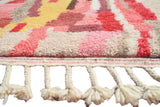 Red And Pink Rug- New Moroccan Rug