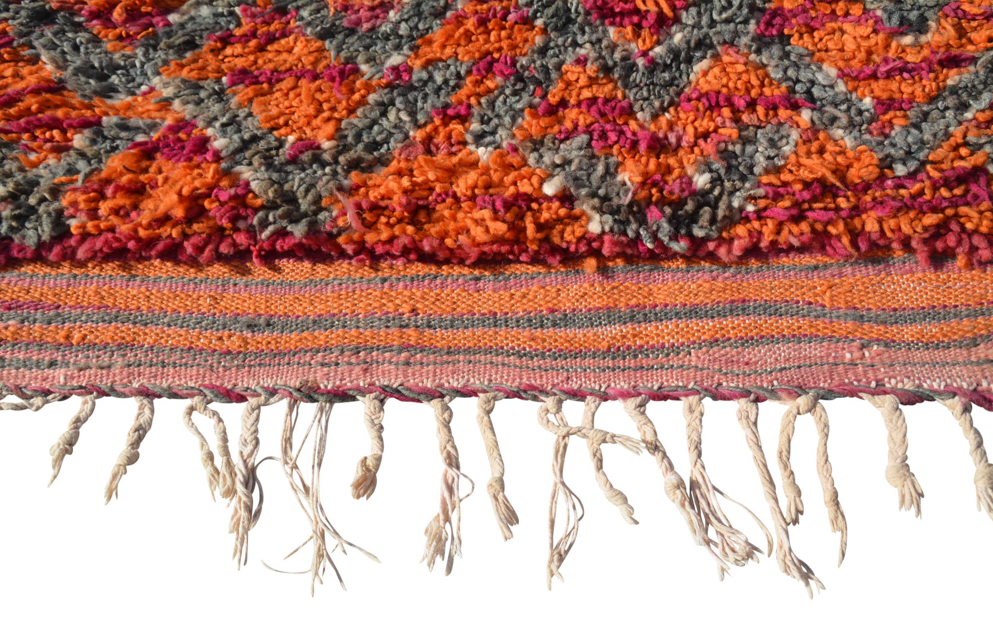 Red And Pink Vintage Moroccan Rug | Illuminate Collective
