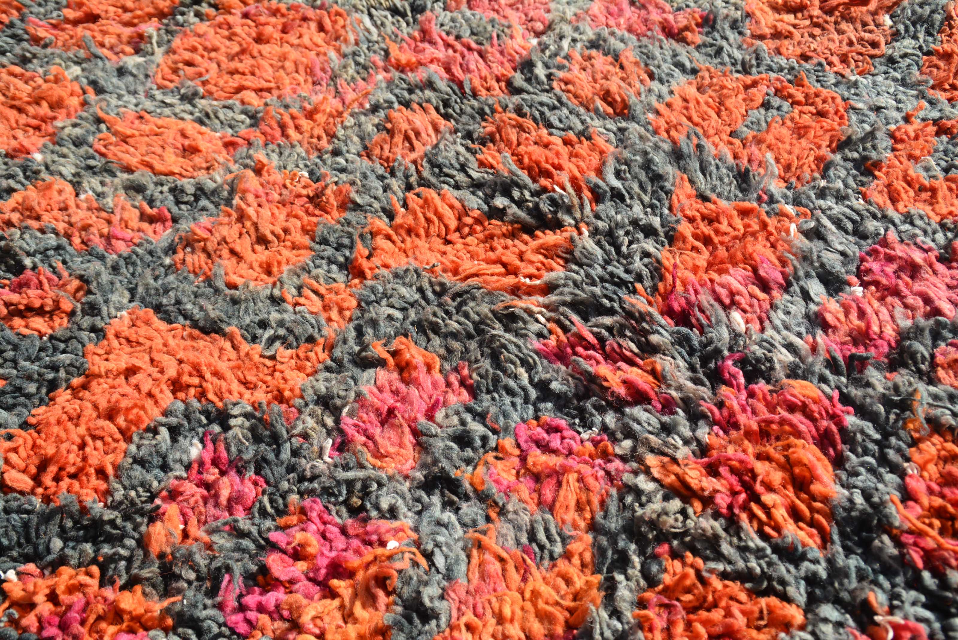 Red And Pink Vintage Moroccan Rug | Illuminate Collective