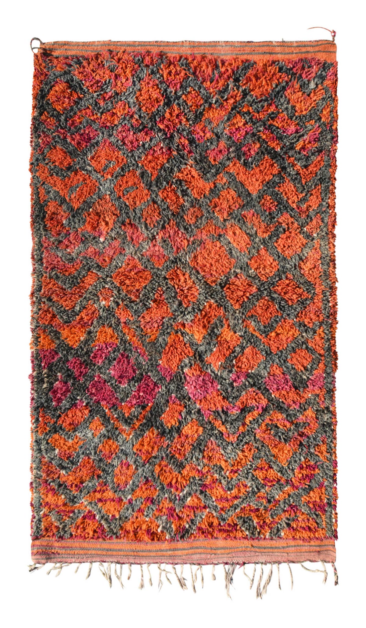 Red And Pink Vintage Moroccan Rug | Illuminate Collective