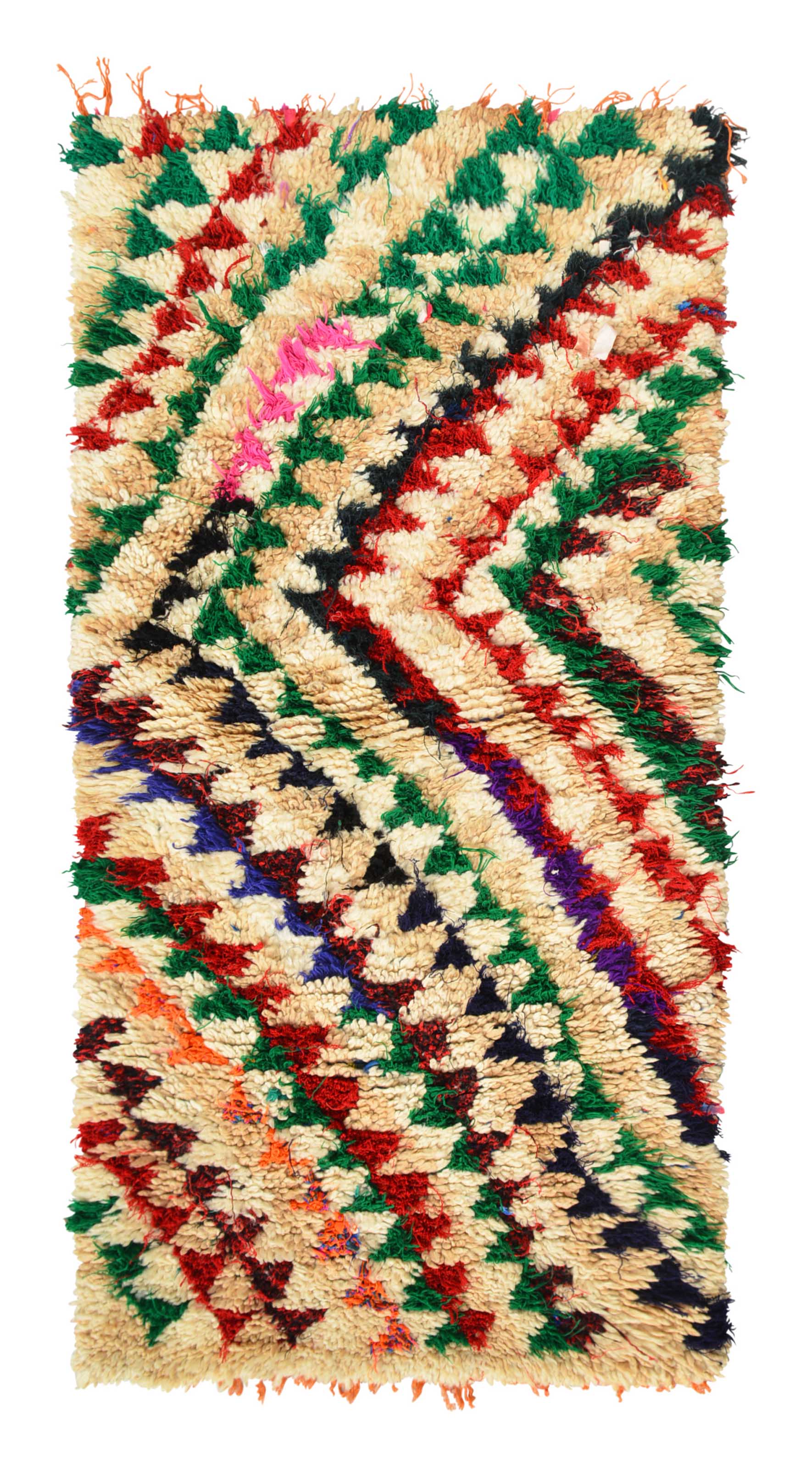 Fly High - 3x5 Vintage Colorful Abstract Moroccan Accent Rug ...