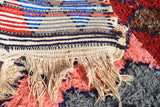 Red And White Vintage Rug | Vintage Hand Knotted Rug | Illuminate Collective