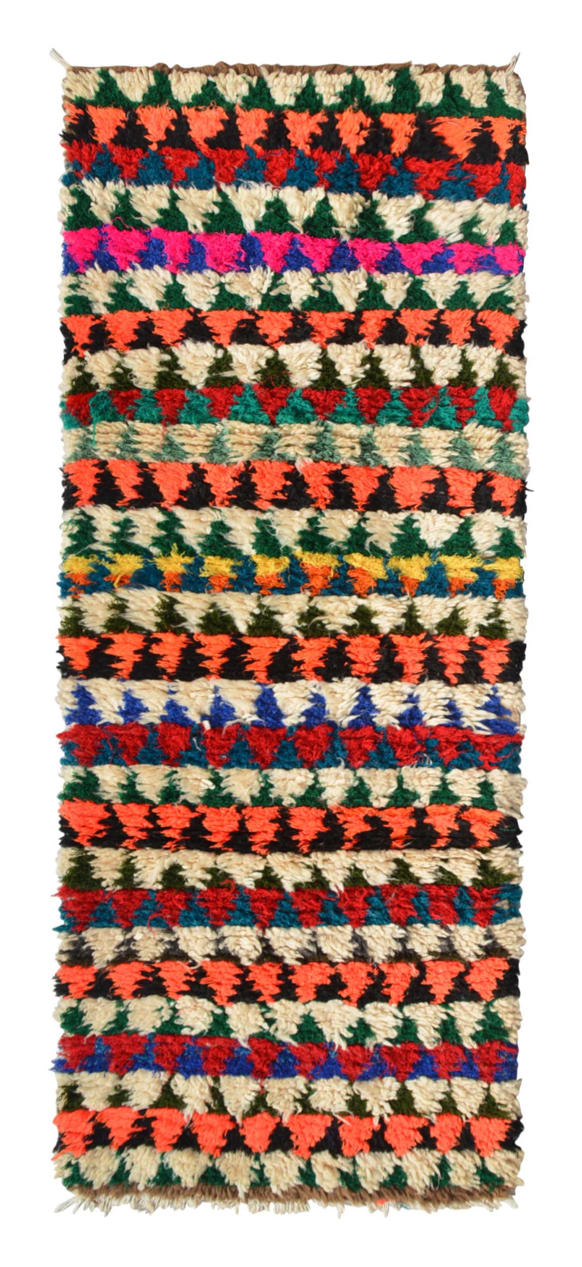 Red And White Vintage Rug | Vintage Moroccan Rug | Illuminate Collective