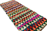 Red And White Vintage Rug | Vintage Moroccan Rug | Illuminate Collective