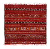 Red flat weave Vintage Rug