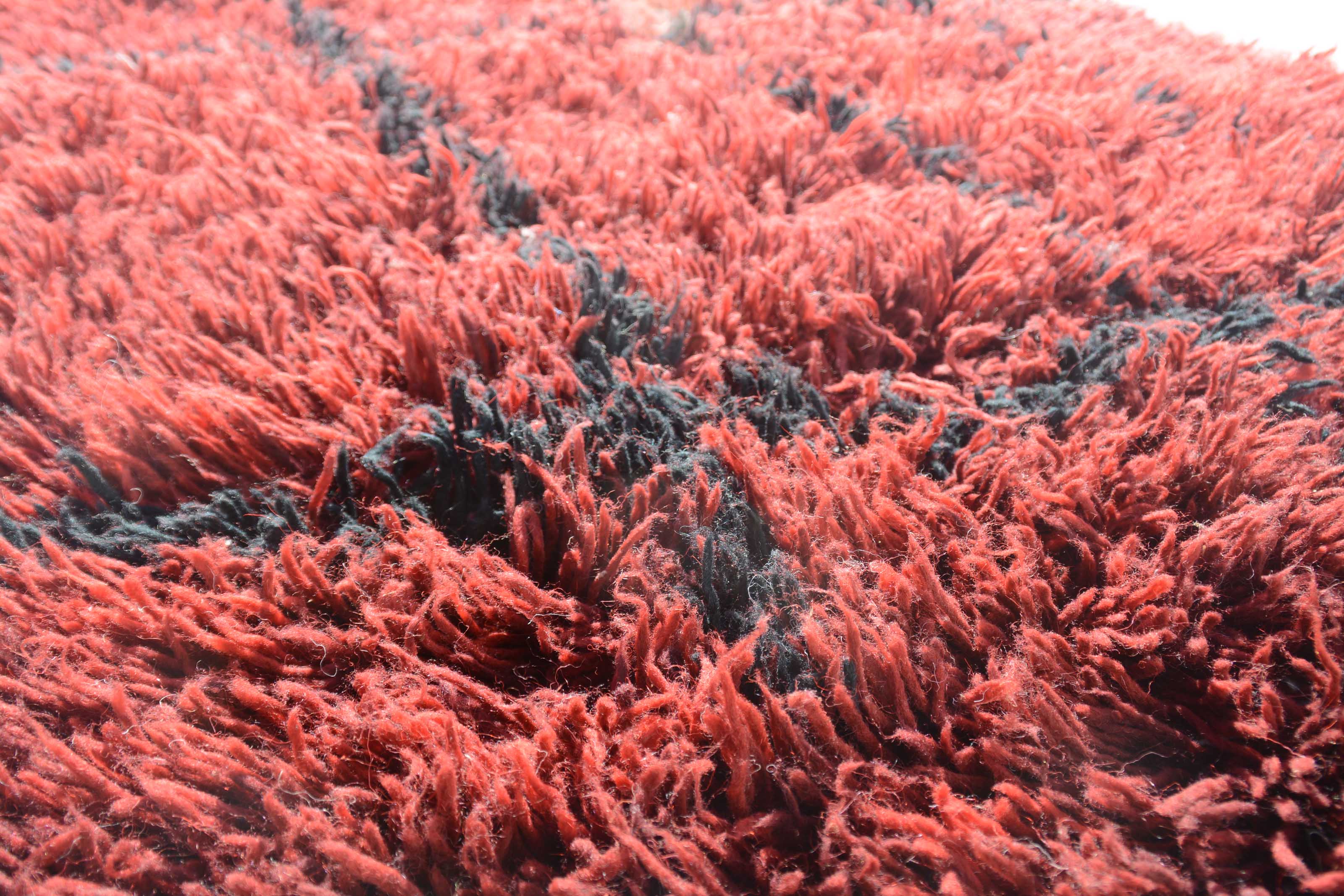 Red Shaggy Moroccan Rug | Handmade Shaggy Rug