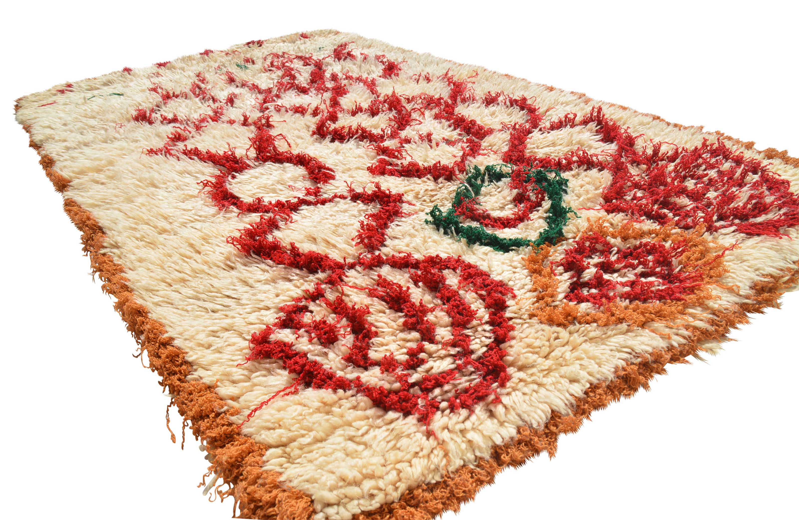 Red Vintage Rug for Sale | Faded Vintage Rugs | Genuine Vintage Handmade Faded Rugs | Illuminate Collective