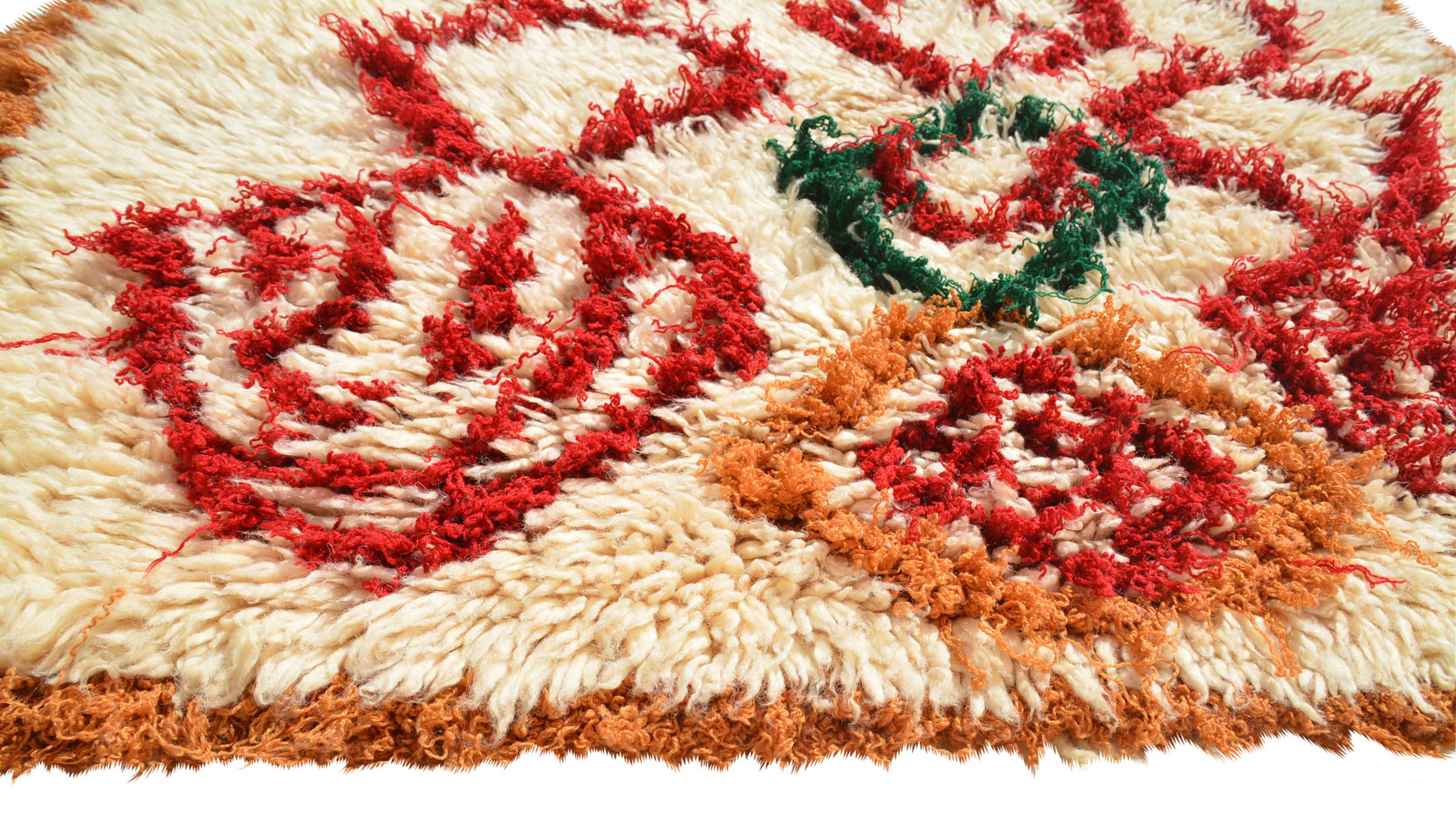 Red Vintage Rug for Sale | Faded Vintage Rugs | Genuine Vintage Handmade Faded Rugs | Illuminate Collective