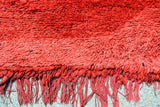 Red Vintage Rug | Vintage Moroccan Rug 