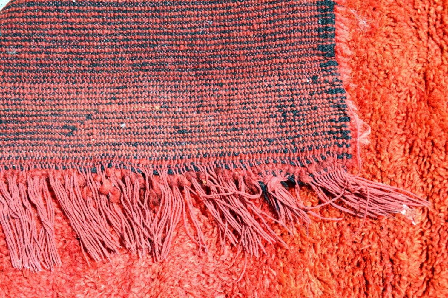 Red Vintage Rug | Vintage Moroccan Rug 