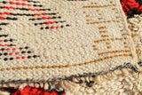 Red Vintage Rug | Vintage Moroccan Rug | Modern Design Rug Medium Size | Illuminate Collective