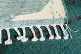 Rugs Green And White Rugs | Green Moroccan Rugs Illuminate Collective