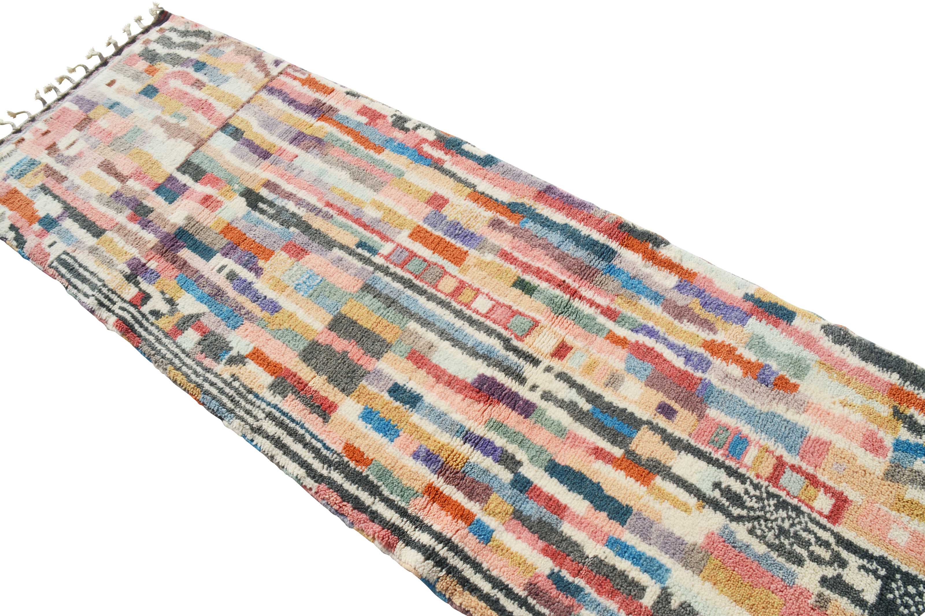Rugs Multicolor Homemade Runner Rug | Moroccan Runner Rugs Illuminate Collective