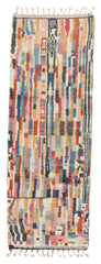 Rugs Multicolor Homemade Runner Rug | Moroccan Runner Rugs Illuminate Collective