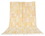 Rugs New Yellow Arrows Handmade Rug | Yellow Moroccan Rug Illuminate Collective