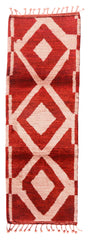 Rugs Red Diamond Moroccan Rugs | Homemade Runner Rug Illuminate Collective