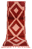 Rugs Red Diamond Moroccan Rugs | Homemade Runner Rug Illuminate Collective