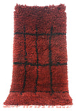 Rugs Red Shaggy Moroccan Rug | Handmade Shaggy Rug Illuminate Collective